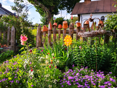 Ein bunter Bauerngarten.