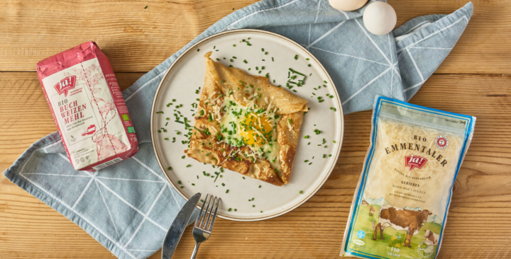 Herzhafte Bio-Galette