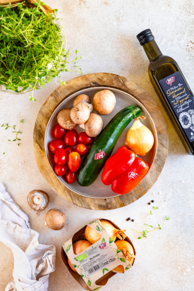 Alle im Rezept genannten Zutaten.