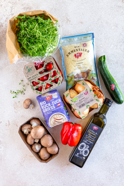 Alle im Rezept genannten Zutaten.