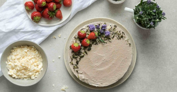 Veganer Bananen-Cheesecake ohne zug. Zucker