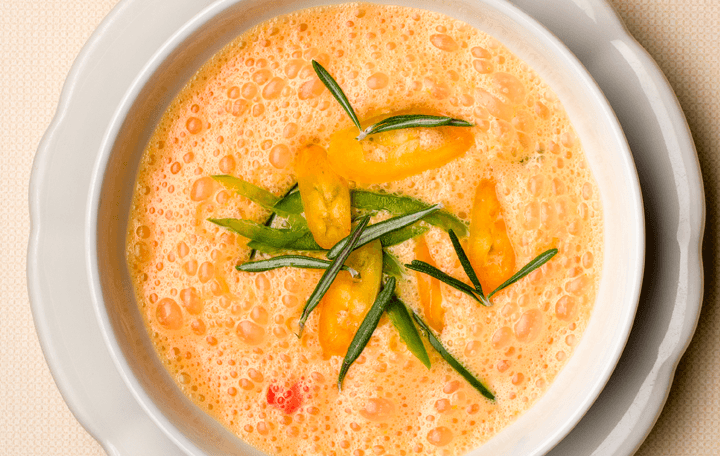 Kalte Paprika-Pfefferoni-Suppe