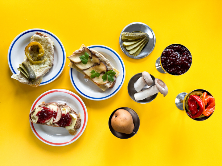 Raclette Brote Dreierlei