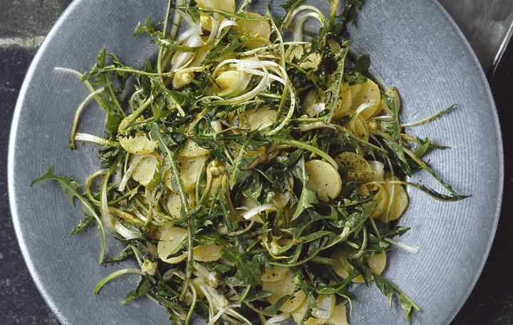 Löwenzahn-Erdäpfel-Salat