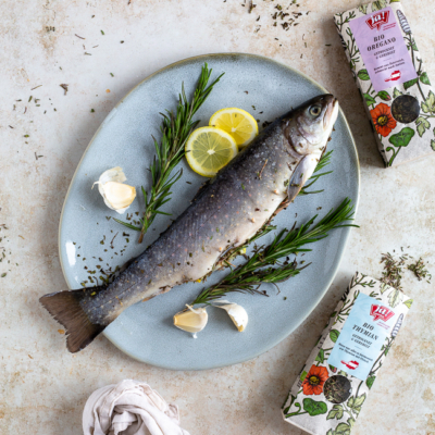 Bachsaibling mit Kürbispüree Rezept Ja! Natürlich Simone Kemptner