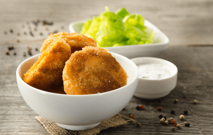 Panierte Karottenlaibchen