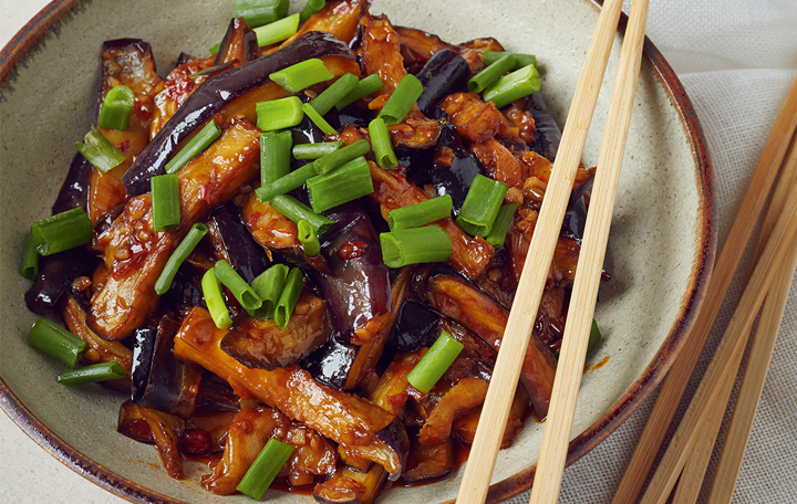 Fischduft Auberginen