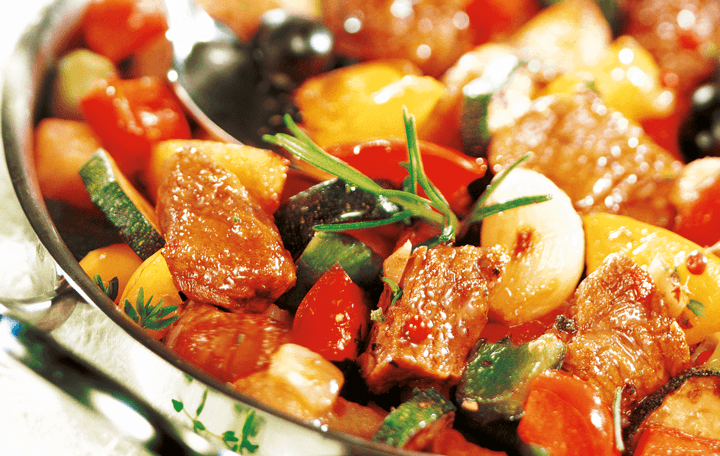 Lammragout mit Gemüse