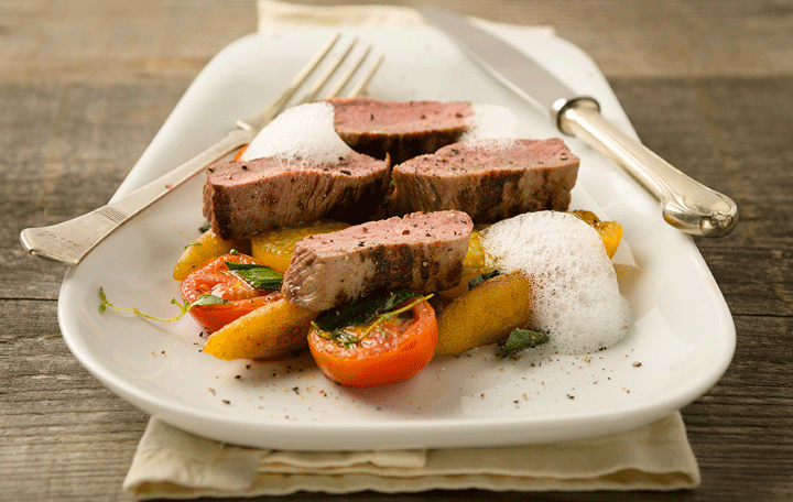 Lammrücken mit Schupfnudeln