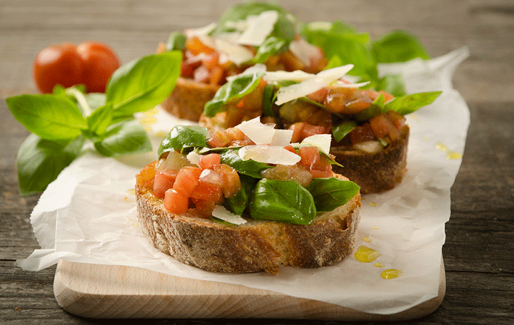 Paradeiser-Bruschetta