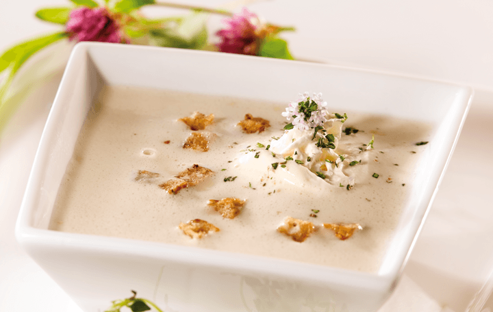 Cremesuppe vom Kitz