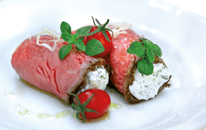 Roastbeefröllchen mit Krengervais