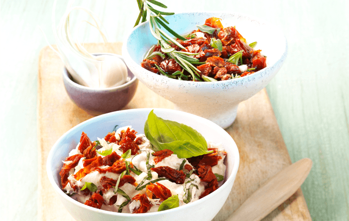 Frischkäse-Tomaten-Creme & Tomaten-Salsa