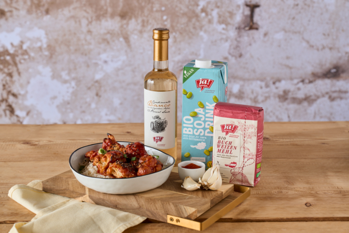 Bio-Karfiol Wings im BBQ Style