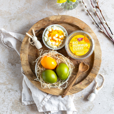 Mohnbrot mit Ei Curry Hummus Simone Kemptner