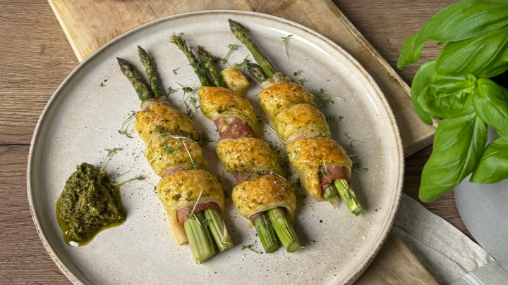Blätterteig Spargel Häppchen