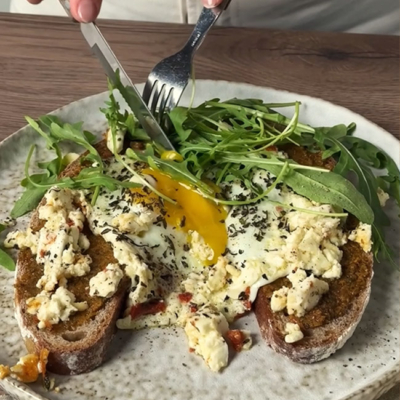 Feta mit Ei auf Brot Rezept Step 5 - Ja! Natürlich