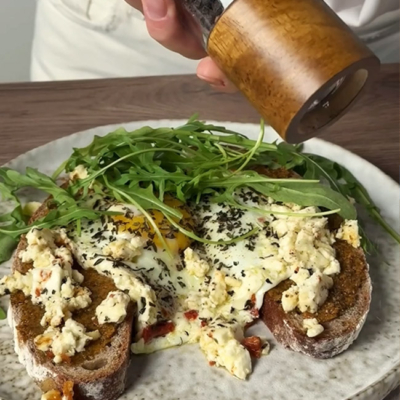 Feta mit Ei auf Brot Rezept Step 4 - Ja! Natürlich