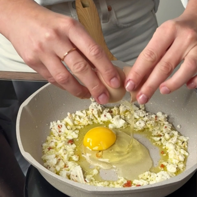 Feta mit Ei auf Brot Rezept Step 3 - Ja! Natürlich