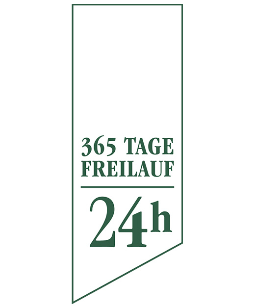 365 Tage Freilauf-Logo - Ja! Natürlich