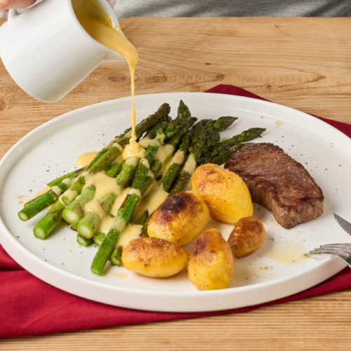 Bio-Rindfleisch mit Spargel von Ja! Natürlich