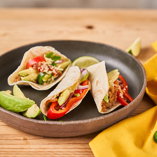 Tacos mit Bio-Faschiertem von Ja! Natürlich