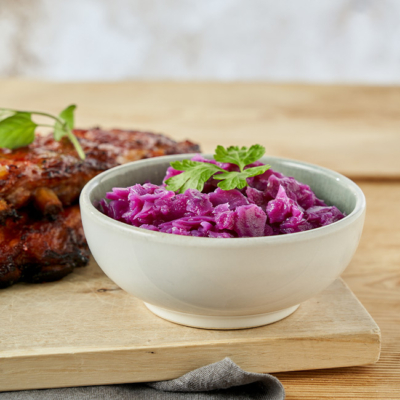 Ofenripperl mit Rotkraut und Kartoffelknödel Rezept Step 3 - Ja! Natürlich