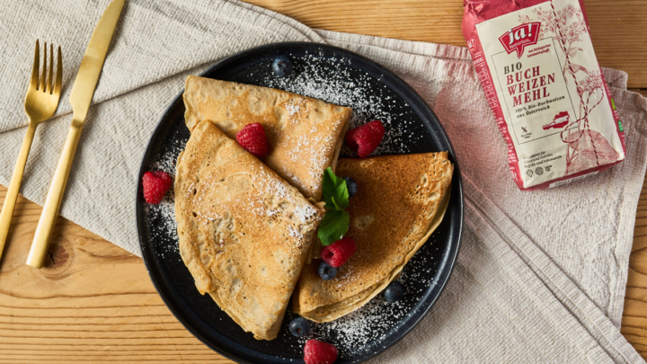 Süße Bio-Buchweizencrepes