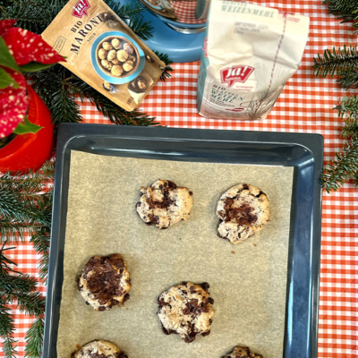 Vegane Maroni-Schokoladen-Cookies Rezept Step 3 - Ja! Natürlich