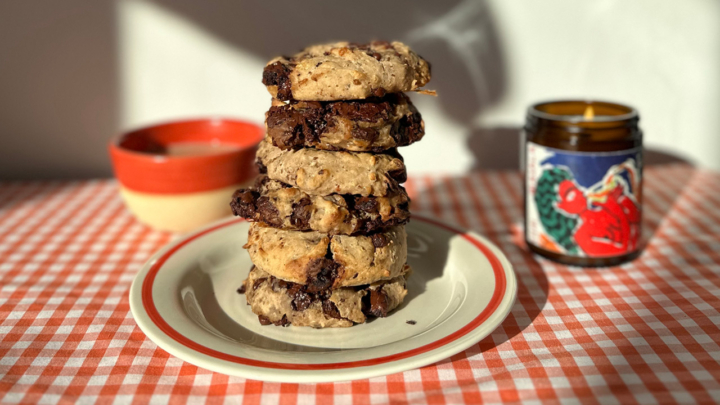 Vegane Bio-Maroni-Schokoladen Cookies