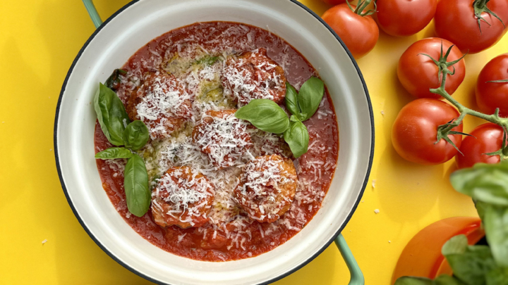 Vegan Meatballs in Marinara Sauce