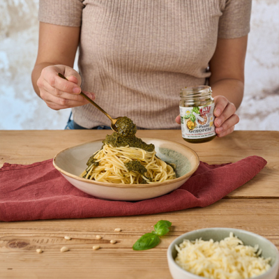 Spaghetti mit Pesto Genovese Rezept Step 2 - Ja! Natürlich