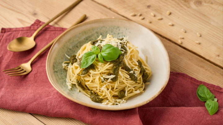 Spaghetti mit original italienischem Pesto Genovese