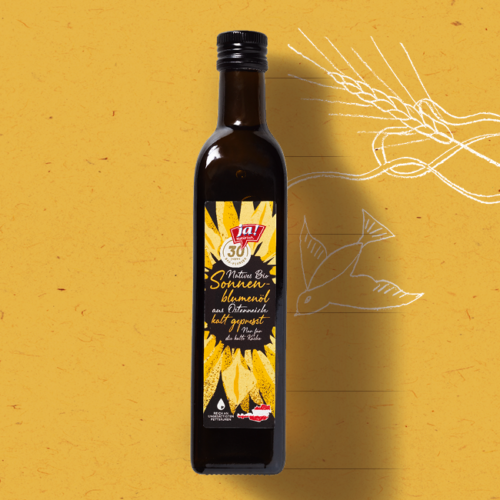 30 Jahre Ja! Natürlich - Bio-Sonnenblumenöl - Meilenstein: Regionalität
