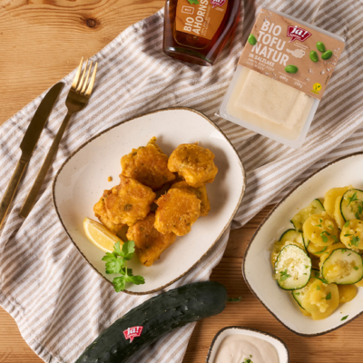 Bio-Fischnuggets aus Bio-Tofu von Ja! Natürlich