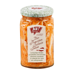 Bio-Karotten-Sellerie-Salat im Glas