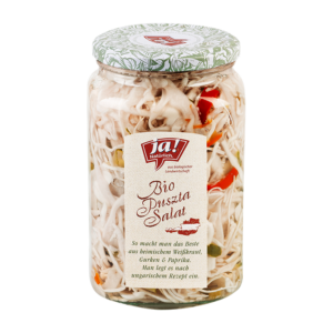 Bio-Pusztasalat im Glas