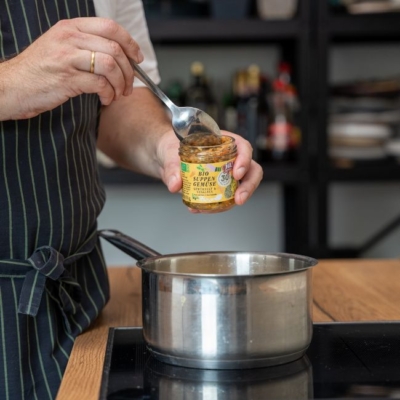 Bio-Hirsesalt mit Ja! Natürlich Suppenwürze