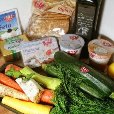 Alle im Rezept genannten Zutaten.