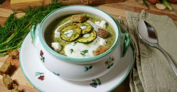 Spinat-Zucchini-Cremesuppe