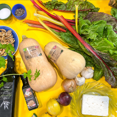 Kürbis Spaghetti Bowl mit Ja! Natürlich Bio-Kürbis