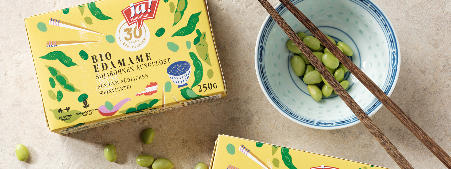 Bio-Edamame von Ja! Natürlich