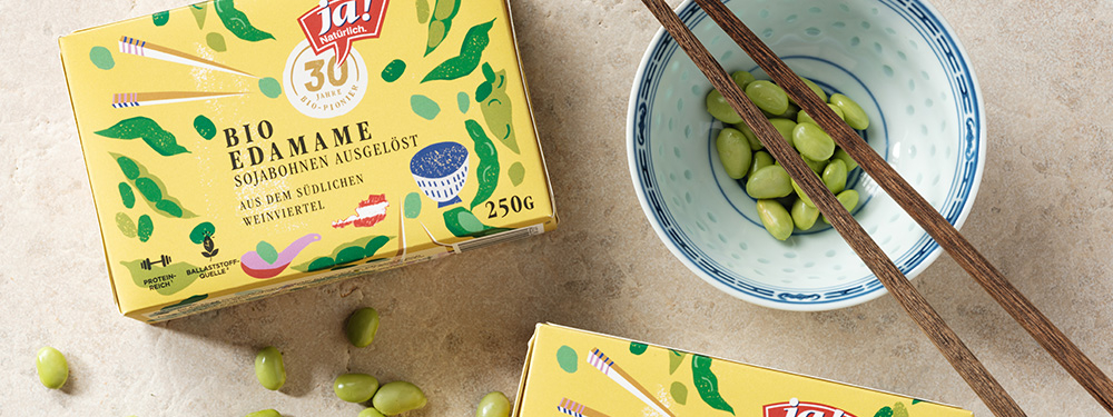 Bio-Edamame von Ja! Natürlich