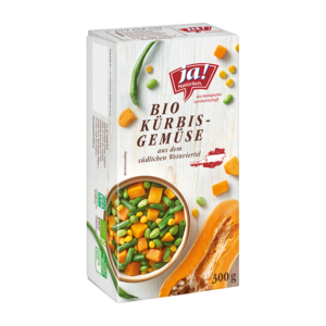 Bio-Kürbis-Gemüse tiefgekühlt