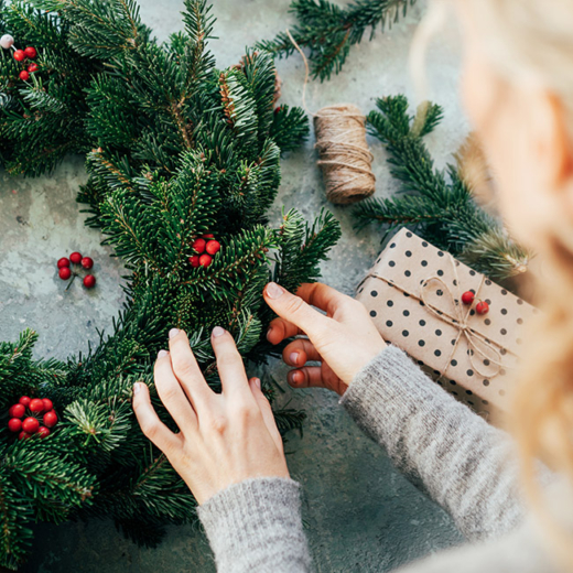 Adventkranz DIY mit Ja! Natürlich