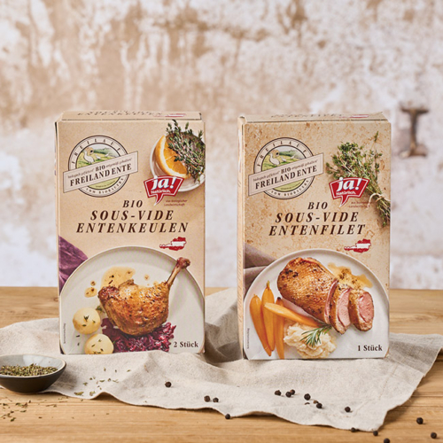 Bio Sous-Vide Entefilet und Entenkeule von Ja! Natürlich