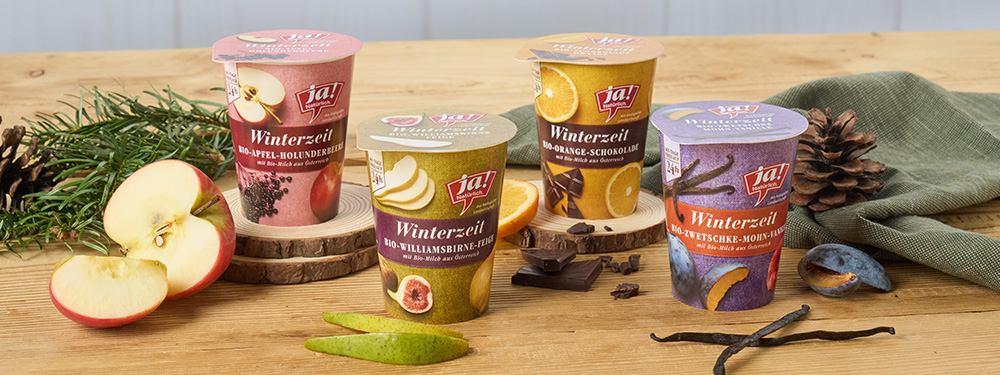 Winterzeitjoghurts von Ja! Natürlich