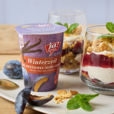 Bio-Tiramisu mit Ja! Natürlich Winterzeit Joghurts