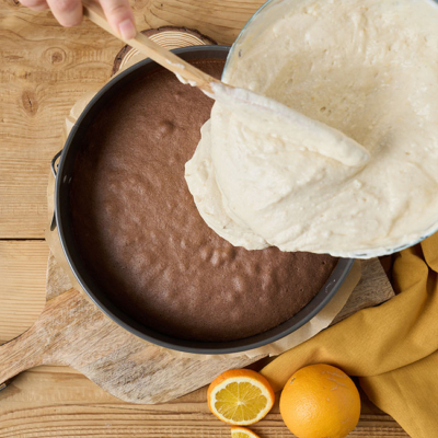 Orangen-Topfen-Torte mit den Bio-Winterzeit Joghurts von Ja! Natürlich