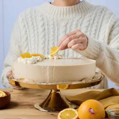 Orangen-Topfen-Torte mit den Bio-Winterzeit Joghurts von Ja! Natürlich